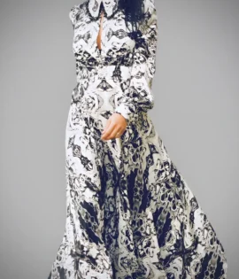 abito rossana stampa lungo